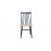 Καρέκλα Τραπεζαρίας Kristie Natural/Navy Blue (42x52x87) Soulworks