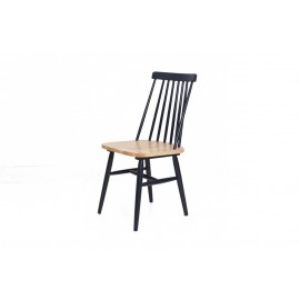 Καρέκλα Τραπεζαρίας Kristie Natural/Navy Blue (42x52x87) Soulworks