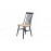 Καρέκλα Τραπεζαρίας Kristie Natural/Navy Blue (42x52x87) Soulworks