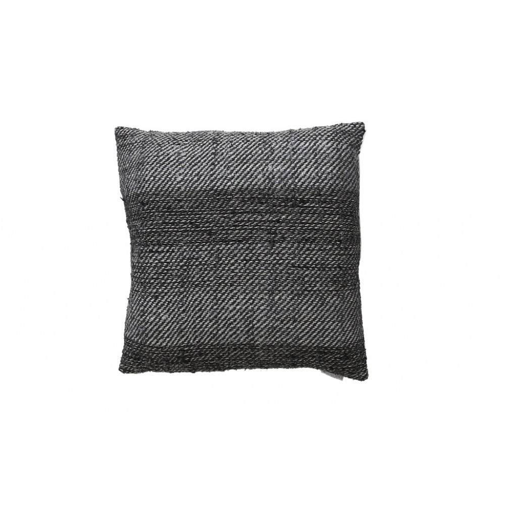 Διακοσμητικό μαξιλάρι Meren Grey/Black (50x50) cotton hand woven Soulworks