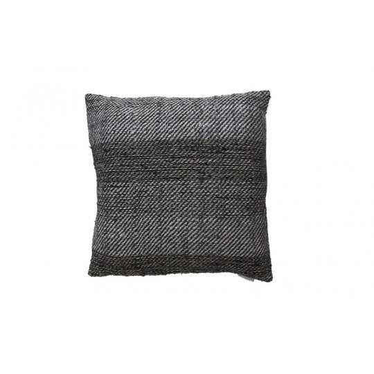 Διακοσμητικό μαξιλάρι Meren Grey/Black (50x50) cotton hand woven Soulworks