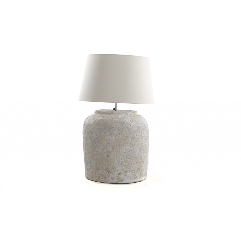 Κεραμικό Επιτραπέζιο Φωτιστικό Zimp White Classic (40x40x45) Soulworks