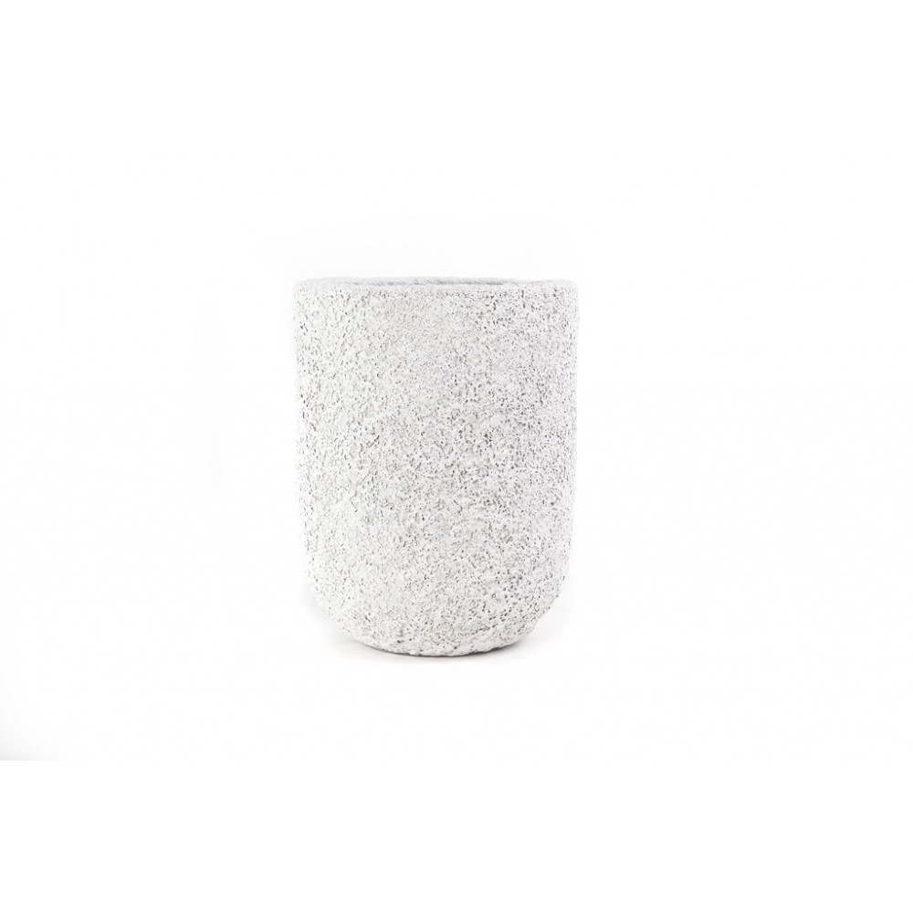 Γλάστρα Siso Gel Coral White (35x35x45) cemen, fiber, sand mix Soulworks