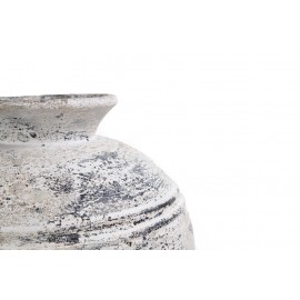 Διακοσμητικό βάζο Bianca Boho White Large (45x45x50) cemen, fiber, sand mix Soulworks