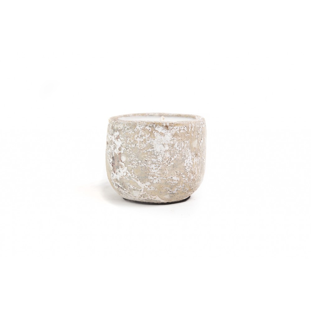 Κεραμικό Κηροπήγιο Mingi White Classic Large (15x15x14) Soulworks