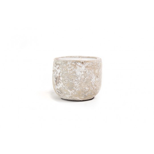 Κεραμικό Κηροπήγιο Mingi White Classic Large (15x15x14) Soulworks
