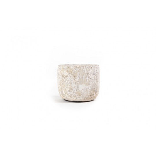 Κεραμικό Κηροπήγιο Mingi White Classic Medium (13x13x12) Soulworks