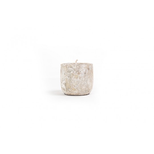 Κεραμικό Κηροπήγιο Mingi White Classic Small (11x11x10) Soulworks
