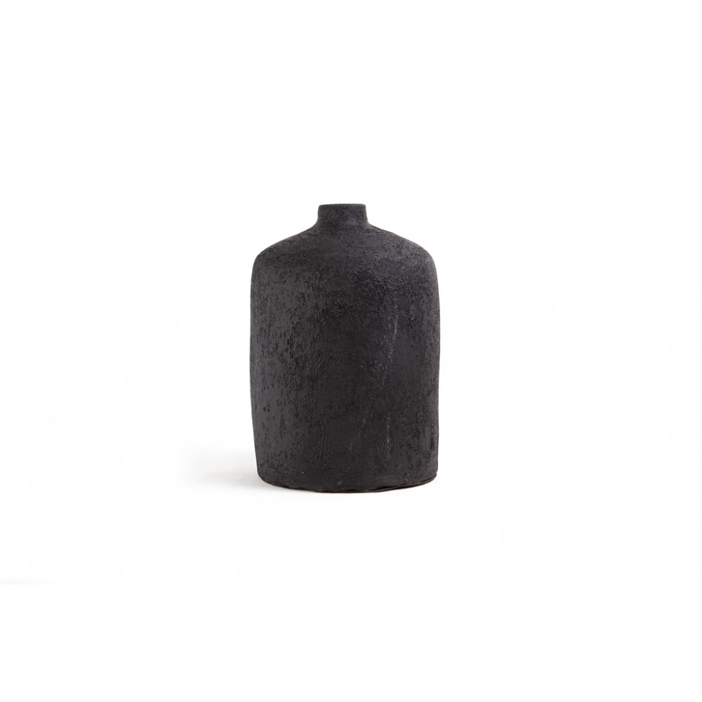 Κεραμικό Διακοσμητικό βάζο Siso Ban Black Spot Gray Medium (20x20x32) Soulworks