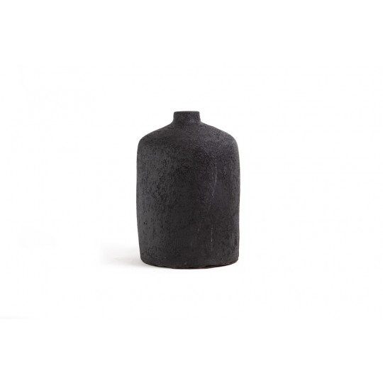 Κεραμικό Διακοσμητικό βάζο Siso Ban Black Spot Gray Medium (20x20x32) Soulworks