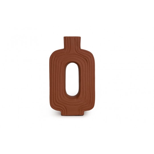 ows.0750005 Διακοσμητικό Βάζο Leda Teracotta (20.5x7.5x36) Soulworks