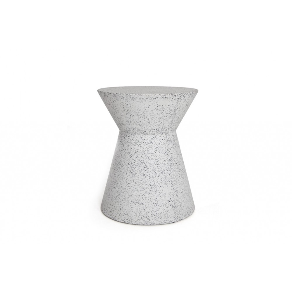 Σκαμπό Biella Terazzo Grey Black (35x35x44) Soulworks
