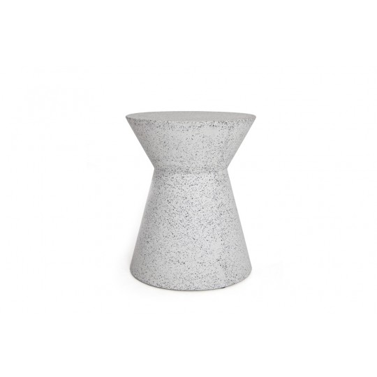 Σκαμπό Biella Terazzo Grey Black (35x35x44) Soulworks