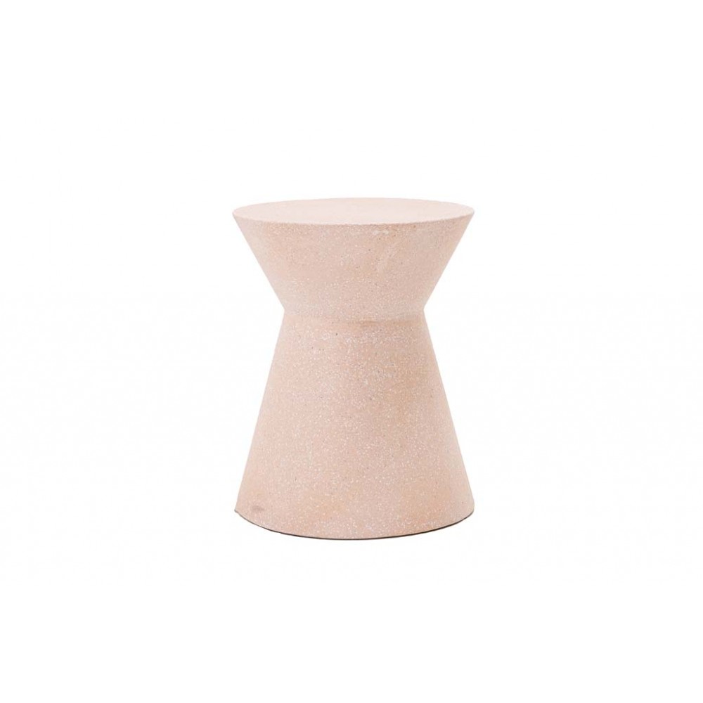 Σκαμπό Biella Terazzo Pink White (35x35x44) Soulworks