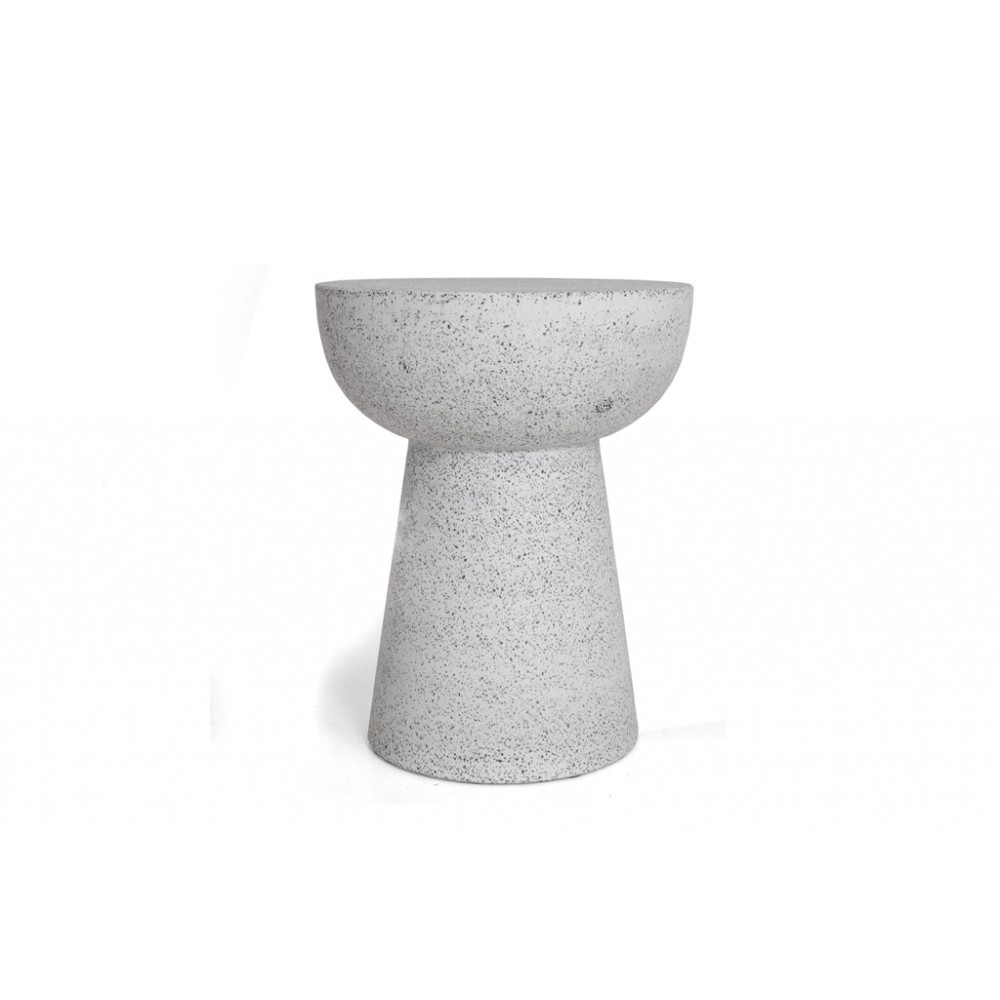 Σκαμπό Noria Terazzo Grey Black (41x41x54) Soulworks
