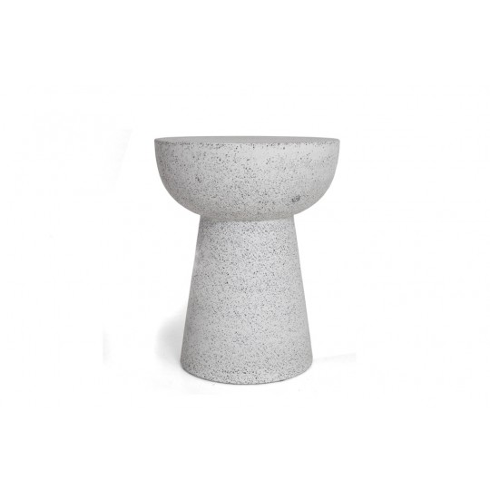 Σκαμπό Noria Terazzo Grey Black (41x41x54) Soulworks
