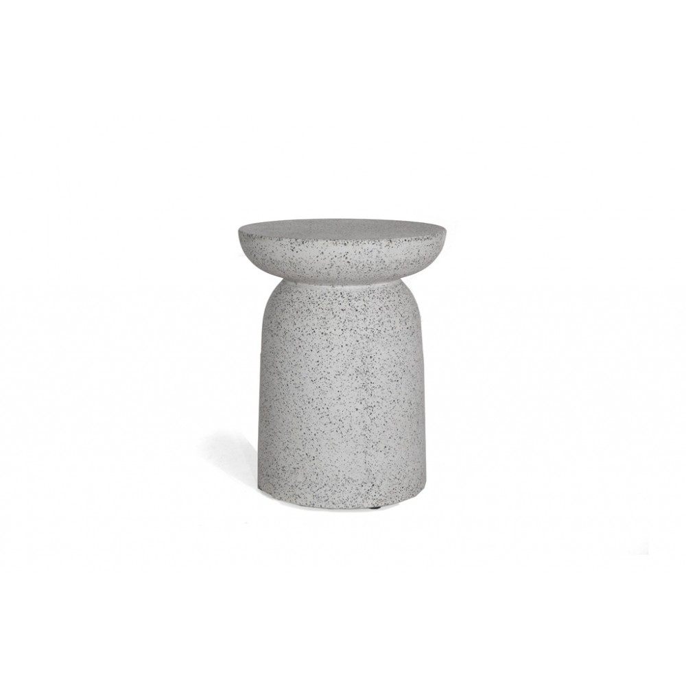 Σκαμπό Rieti Terazzo Grey Black (35x35x45) Soulworks