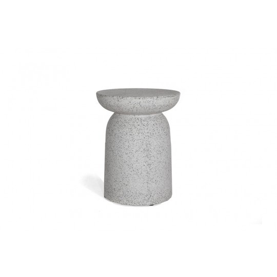 Σκαμπό Rieti Terazzo Grey Black (35x35x45) Soulworks