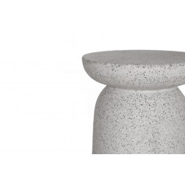 Σκαμπό Rieti Terazzo Grey Black (35x35x45) Soulworks