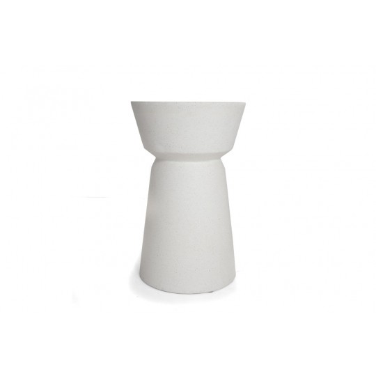 Βοηθητικό Τραπέζι Saronno Terazzo White (40x40x64) Soulworks