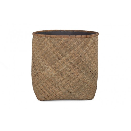 Γλάστρα Bamboo - XXL (90x90x90) - Des.01 bamboo και εσωτερική επένδυση από τσιμέντο Soulworks