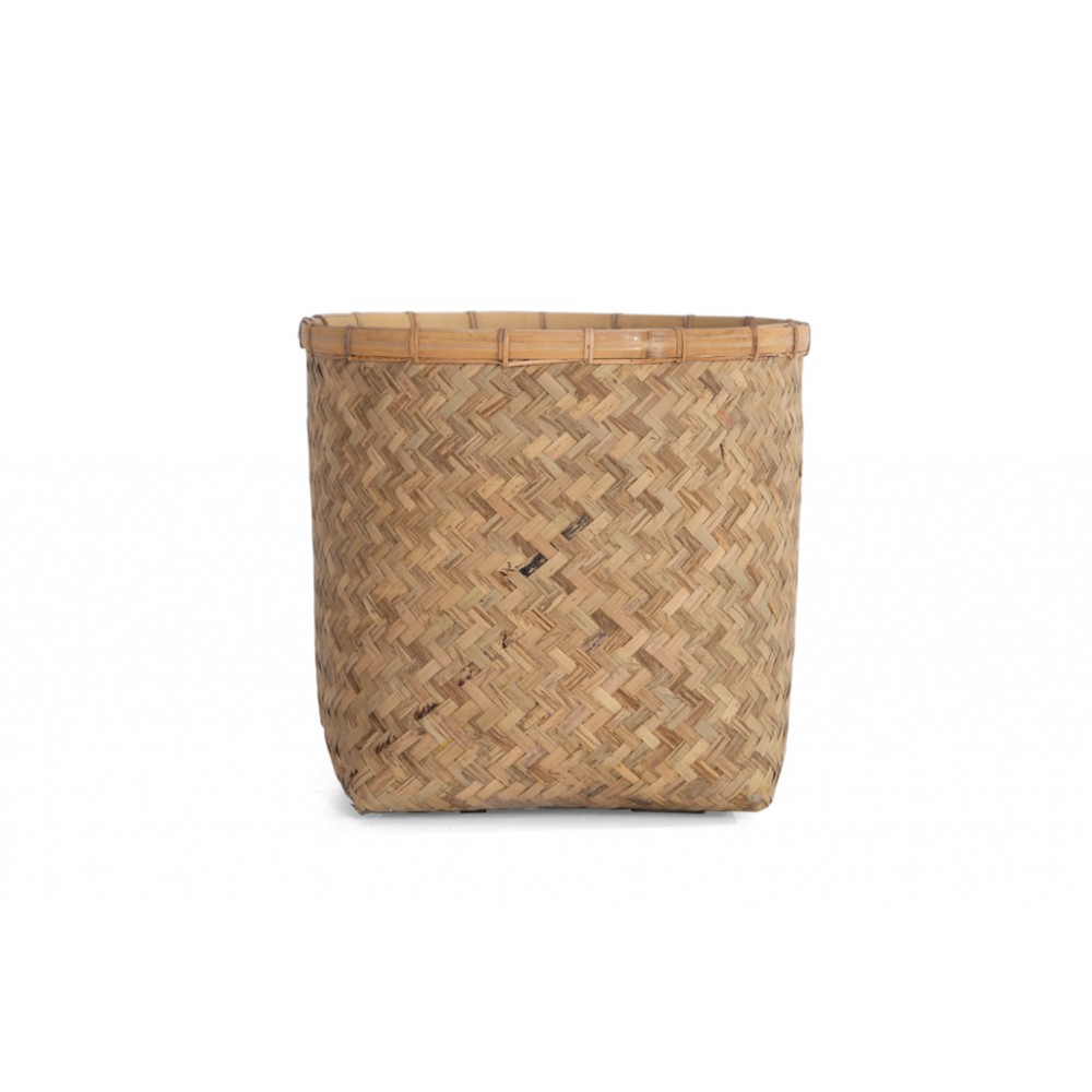 Γλάστρα Bamboo - XS (46x46x42.5) - Des.03 bamboo και εσωτερική επένδυση από τσιμέντο Soulworks