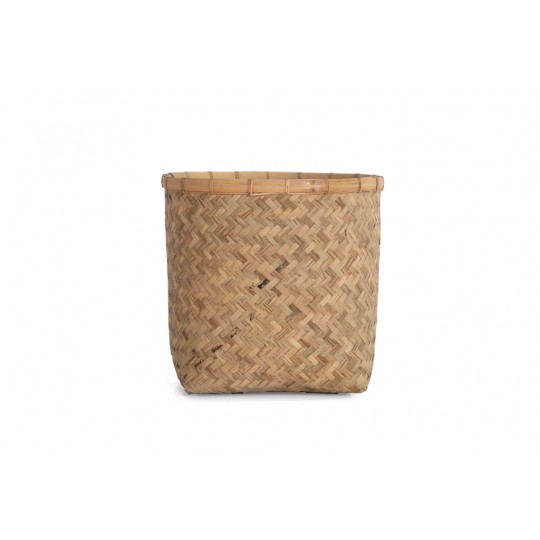 Γλάστρα Bamboo - XXS (37x37x36) - Des.03 bamboo και εσωτερική επένδυση από τσιμέντο Soulworks