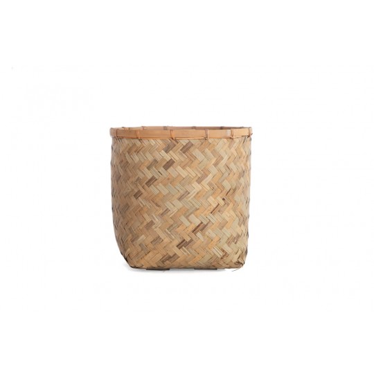 Γλάστρα Bamboo - XXXS (31x31x33) - Des.03 bamboo και εσωτερική επένδυση από τσιμέντο Soulworks