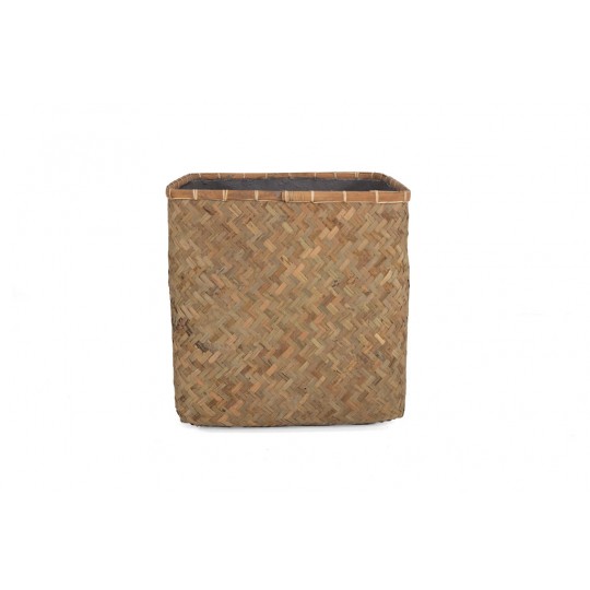 Γλάστρα Bamboo - XL (60x60x62) - Des.05 bamboo και εσωτερική επένδυση από τσιμέντο Soulworks