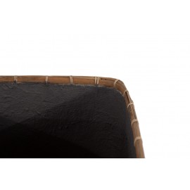 Γλάστρα Bamboo - XL (60x60x62) - Des.05 bamboo και εσωτερική επένδυση από τσιμέντο Soulworks
