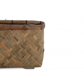 Γλάστρα Bamboo - M (40x20x21) - Des.06 bamboo και εσωτερική επένδυση από τσιμέντο Soulworks