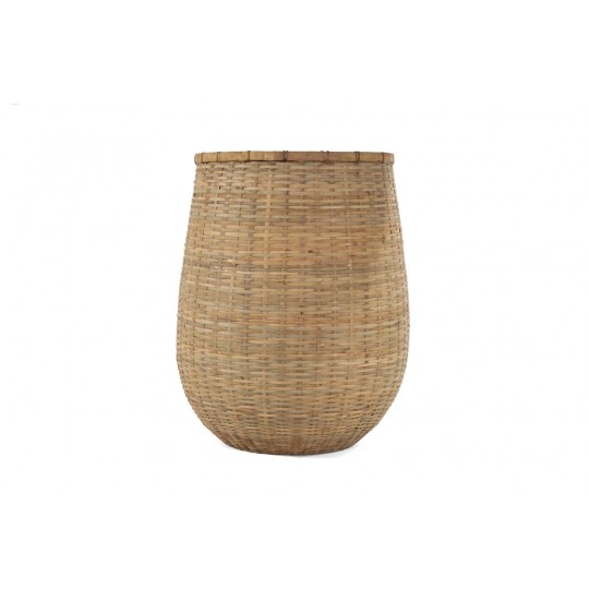 Γλάστρα Natura - L (50x50x60) - Des.01 bamboo και εσωτερική επένδυση από τσιμέντο Soulworks