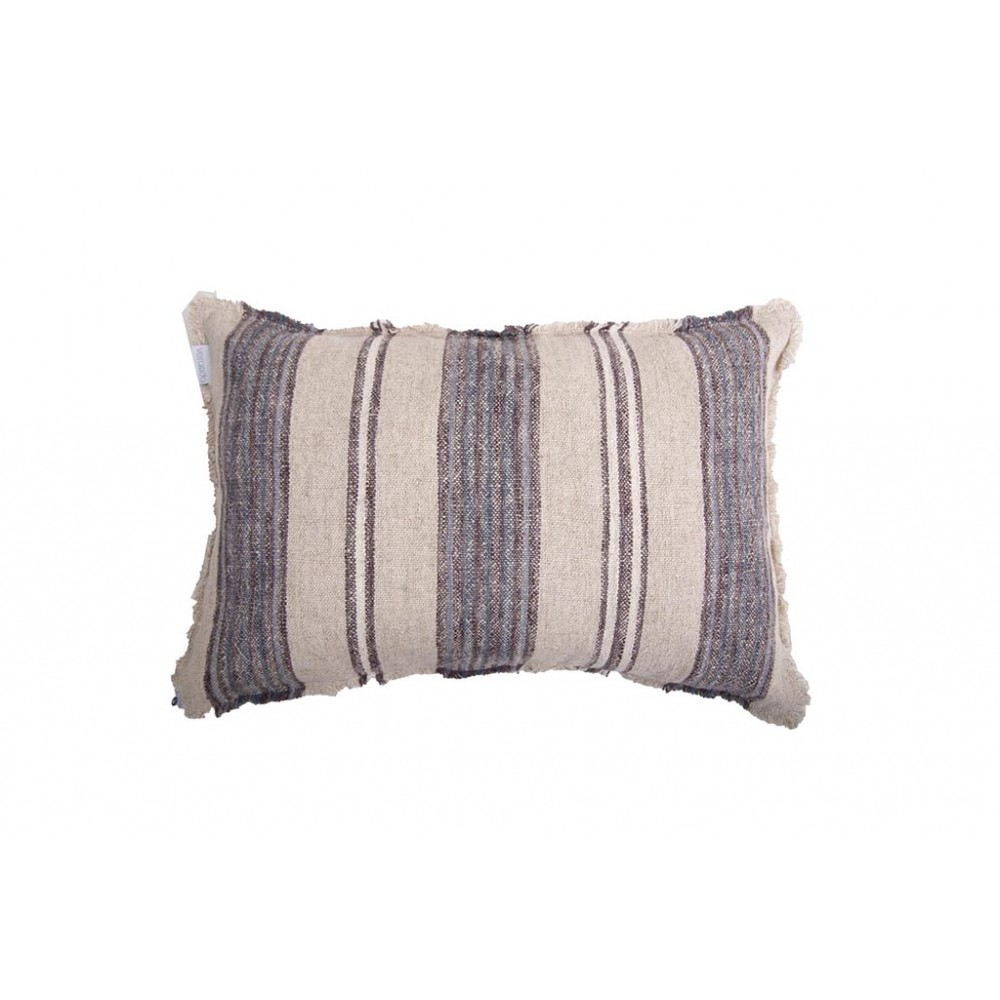 Διακοσμητική Μαξιλαροθήκη Navy Blue/Natural (40x60) linen Soulworks