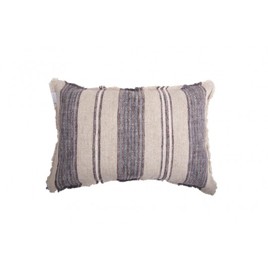 Διακοσμητική Μαξιλαροθήκη Navy Blue/Natural (40x60) linen Soulworks