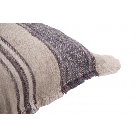Διακοσμητική Μαξιλαροθήκη Navy Blue/Natural (40x60) linen Soulworks
