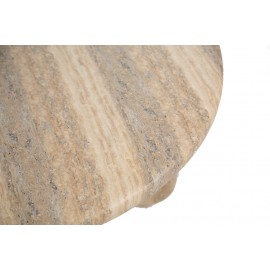 Τραπέζι Καθιστικού Frey Travertine (91x91x38) Soulworks
