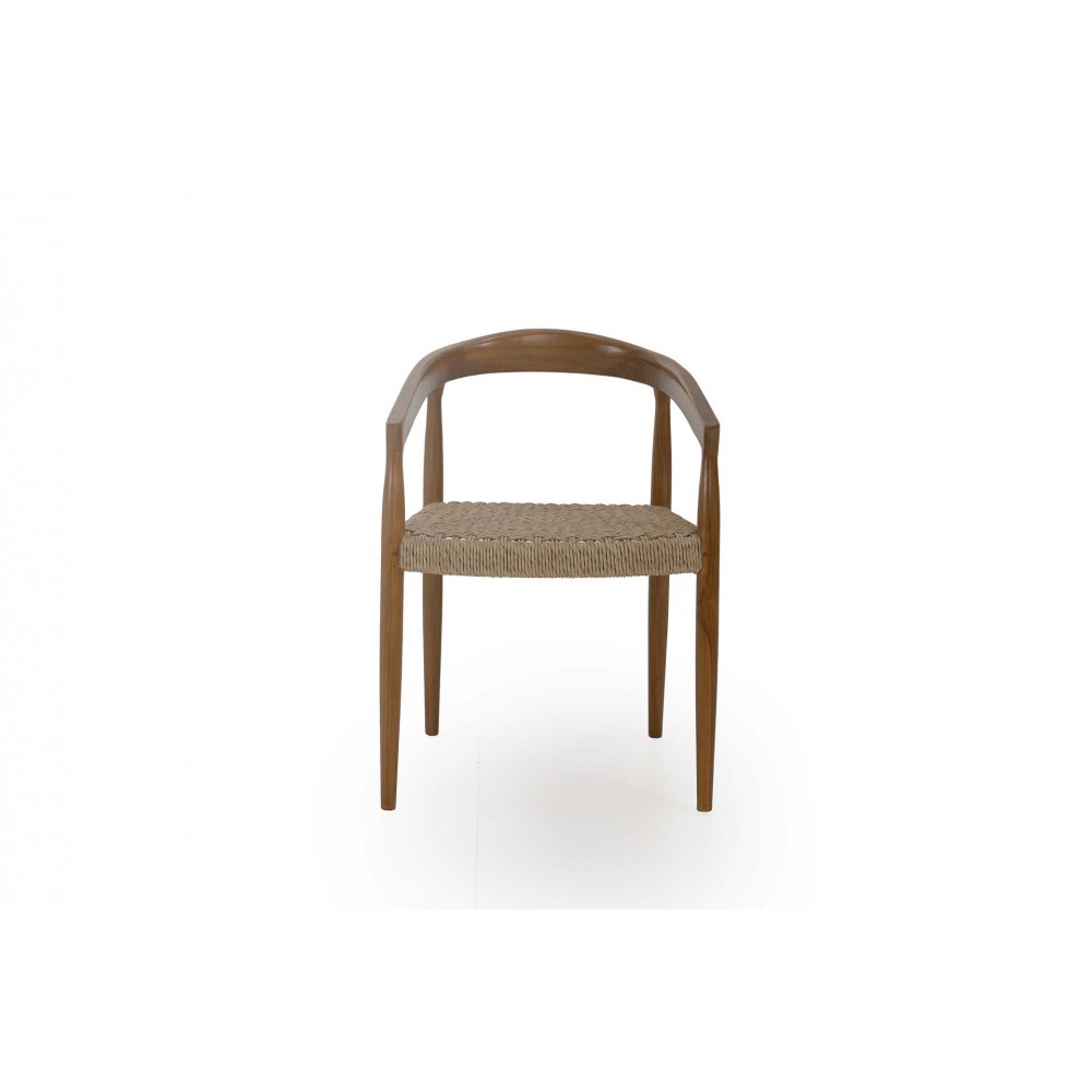 Καρέκλα Τραπεζαρίας Estera (55x48x79) ξύλο teak και ρατάν Soulworks