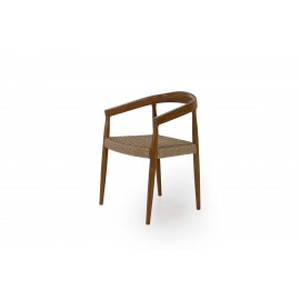 Καρέκλα Τραπεζαρίας Estera (55x48x79) ξύλο teak και ρατάν Soulworks