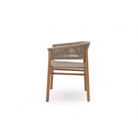 Καρέκλα Τραπεζαρίας με μπράτσα Talinn (60x54x75) teak wood Soulworks