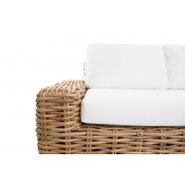 Καναπές Διθέσιος Cirebon Natural (190x80x70) Soulworks 0100051