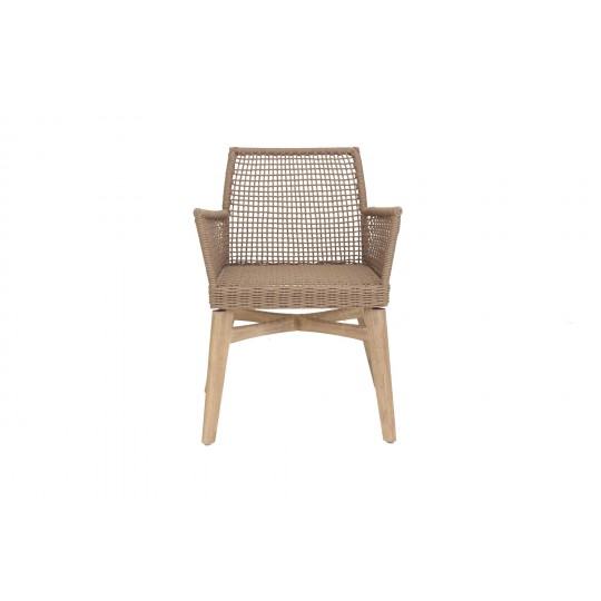 Καρέκλα Τραπεζαρίας με μπράτσα Thin Air Low Back Latte (61x59x79) Soulworks 0370070