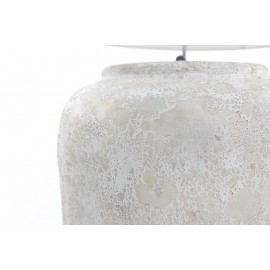 Κεραμικό Επιτραπέζιο Φωτιστικό Zimp White Classic (40x40x45) Soulworks 0630001