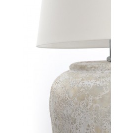 Κεραμικό Επιτραπέζιο Φωτιστικό Zimp White Classic (40x40x45) Soulworks 0630001