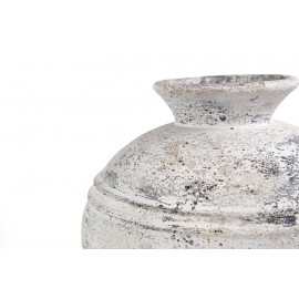 Διακοσμητικό βάζο Bianca Boho White Large (45x45x50) GRC Soulworks 0630033