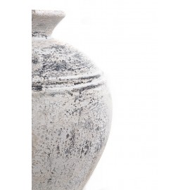 Διακοσμητικό βάζο Bianca Boho White Large (45x45x50) GRC Soulworks 0630033