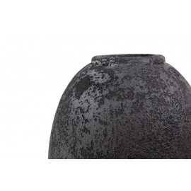 Κεραμικό Διακοσμητικό Βάζο Siso Nic Black Spot Gray Large (27x27x40) Soulworks 0630058