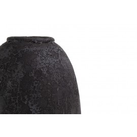 Κεραμικό Διακοσμητικό Βάζο Siso Nic Black Spot Gray Medium (24x24x36) Soulworks 0630059