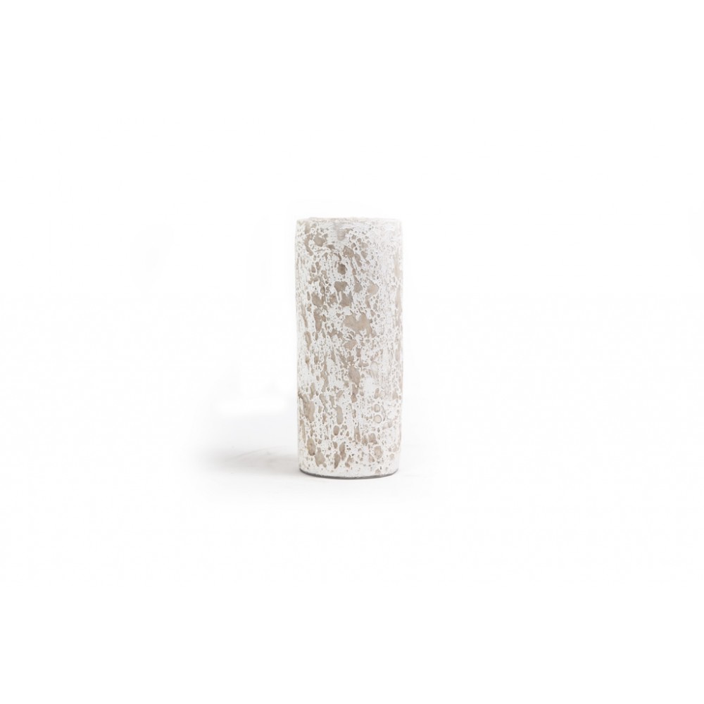 Κεραμικό Κηροπήγιο Slind White Classic Medium (11x11x25) Soulworks 0630067