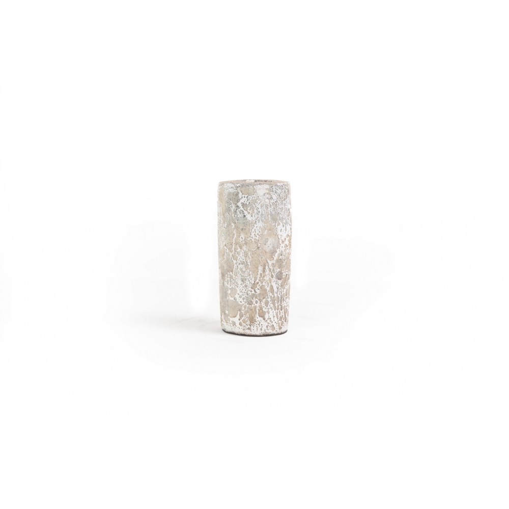 Κεραμικό Κηροπήγιο Slind White Classic Small (11x11x20) Soulworks 0630068