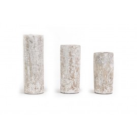 Κεραμικό Κηροπήγιο Slind White Classic Small (11x11x20) Soulworks 0630068